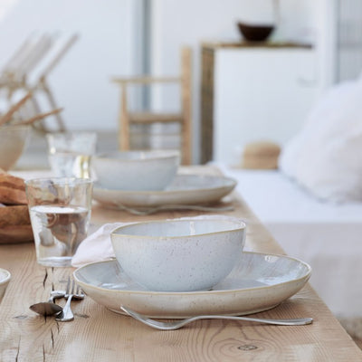 Eivissa Three-Piece Dinnerware Place Setting with Cereal Bowls