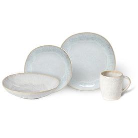 Eivissa Four-Piece Dinnerware Place Setting with Pasta Bowls