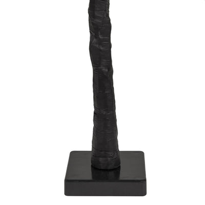 24" LED Lighted Black Weeping Halloween Twig Tree with Orange Lights