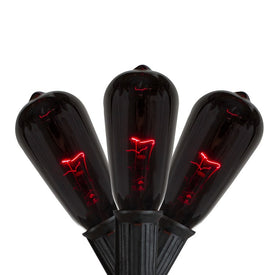 10-Count Purple Edison E17 Halloween Light Set with 9' Black Wire