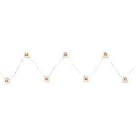 10-Count LED Halloween Ghost Fairy Lights with 5.25' Copper Wire