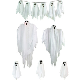 Ghost Family Halloween Porch Display Decoration 6-Piece Set