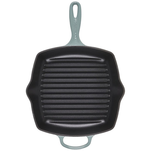 Signature 10.25" Cast Iron Square Skillet Grill - Sea Salt
