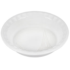 Eiffel Tower Collection 9" Pie Dish - White