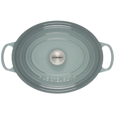 Signature 9-Quart Cast Iron Round Dutch Oven with Stainless Steel Knob - Sea Salt