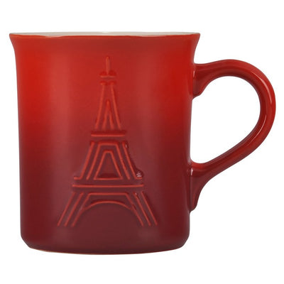 Eiffel Tower Collection 14 Oz Stoneware Mug - Cerise