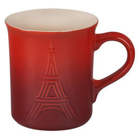 Eiffel Tower Collection 14 Oz Stoneware Mug - Cerise