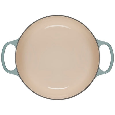 Signature 4.5-Quart Cast Iron Round Dutch Oven with Stainless Steel Knob - Sea Salt