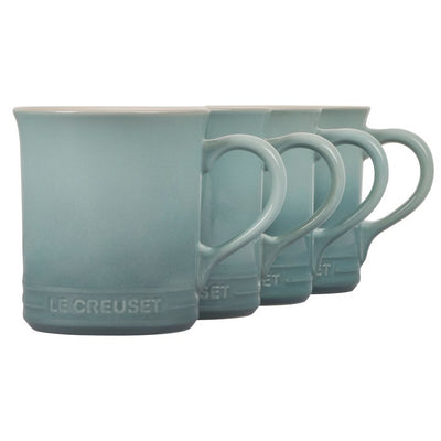 15 Oz Stoneware Mugs Set of 4 - Sea Salt