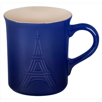 Eiffel Tower Collection 14 Oz Stoneware Mug - Indigo