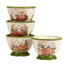 Harvest Morning Ice Cream Bowls Set of 4