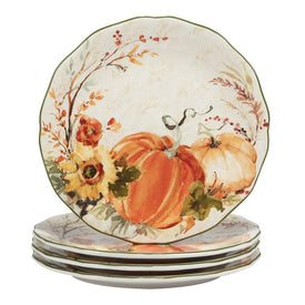 Harvest Morning Dinner Plates Set of 4