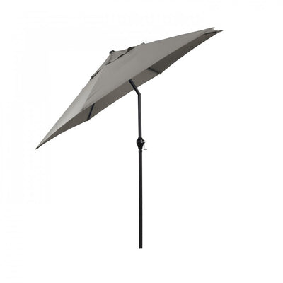 9' Steel Market Patio Umbrella with Crank Lift and Push-Button Tilt - Taupe