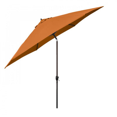 11' Aluminum Market Patio Umbrella with Crank Lift and Push-Button Tilt - Tuscan