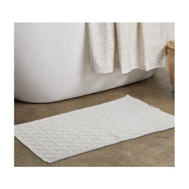 Barclay 20" x 30" Cotton Bath Mat - White