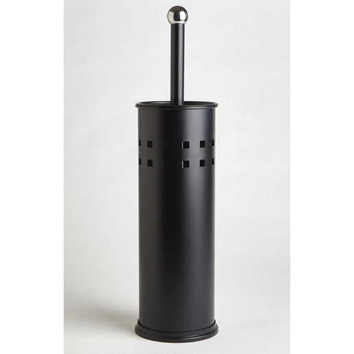 Vista Toilet Brush with Holder - Black