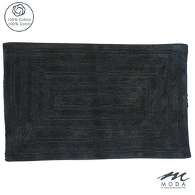 Amera 20" x 30" Cotton Bath Mat - Gray