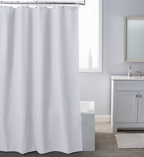 Product Image: 205803-WHT-3PC Bathroom/Bathroom Accessories/Shower Curtains