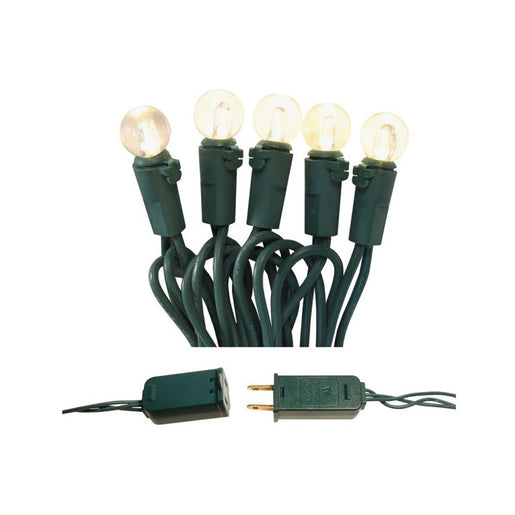 Electric String Lights with Soft White Globes