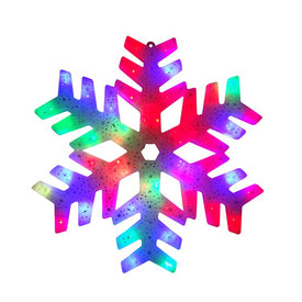 15" LED Color Changing Christmas Snowflake Window Silhouette