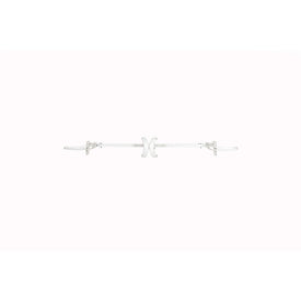 33" Cream White Adjustable Christmas Garland Hanger for Double Door Frames