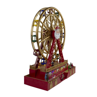 20" LED lighted and Musical Santa Christmas Ferris Wheel