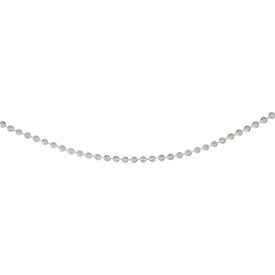 100' x 0.25" Unlit Shiny Clear Iridescent Beaded Artificial Christmas Garland
