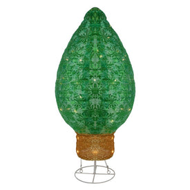 32" LED Lighted Retro Bulb Outdoor Christmas Decoration