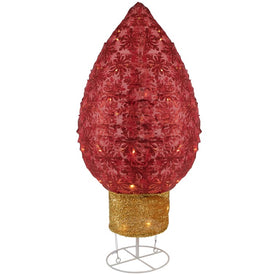 32" LED Lighted Retro Light Bulb Outdoor Christmas Decoration