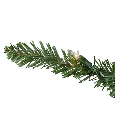 9' Pre-Lit Slim Eastern Pine Artificial Christmas Tree with Clear Lights