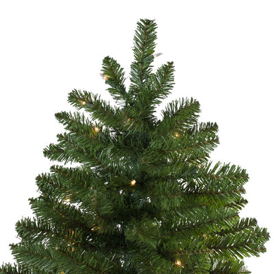 9' Pre-Lit Slim Eastern Pine Artificial Christmas Tree with Clear Lights