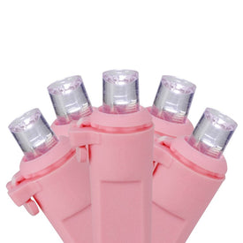 100-Count Pure White LED Wide-Angle Valentine's Day Light Set with 33' Pink Wire