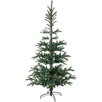 6.5' Pre-Lit Nordmann Fir Artificial Christmas Tree with Warm Clear LED Lights