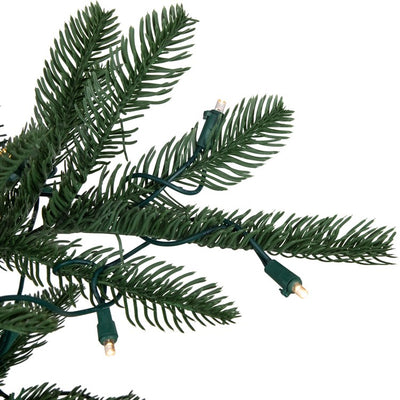 6.5' Pre-Lit Nordmann Fir Artificial Christmas Tree with Warm Clear LED Lights