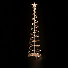 6' Pre-Lit Spiral Christmas Tree with Clear Lights