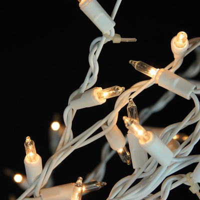 9' Cascade Lighted Twig Tree Outdoor Christmas Decoration with Clear Lights