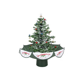 2.5' Pre-Lit Musical Snowing Artificial Christmas Tree with White LED Lights