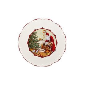 Toys Fantasy Santa Brings Gifts Large Pastry Plate