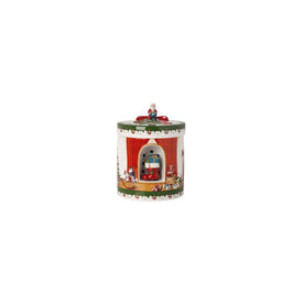 Christmas Toys Santa Brings Gifts Round Porcelain Gift Box