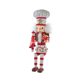 15" Hollywood Gingerbread Baker Shelf Sitter Nutcracker