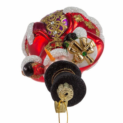 7" Bellisimo Snowman with Top Hat Ornament