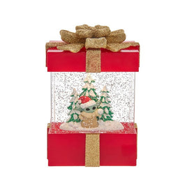 7" Battery-Operated The Child and Tree with Swirling Water Musical Gift Box Tabletop Decoration