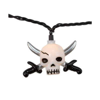 10-Light Skull with Silver Sword Light Set