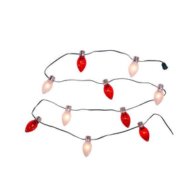 10-Light Red and White Giant C7 Light Set