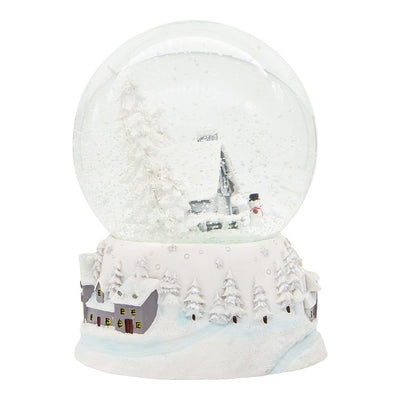 4.73" (120MM) Musical Snowy House Water Globe