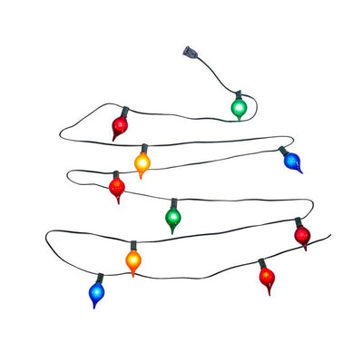 10-Light G45 Multi-Color Teardrop Light Set