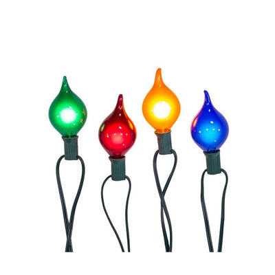 10-Light G45 Multi-Color Teardrop Light Set