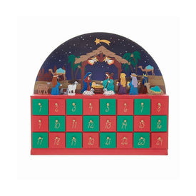 Wooden Nativity Advent Calendar