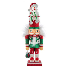 12" Hollywood Snowman Hat Nutcracker