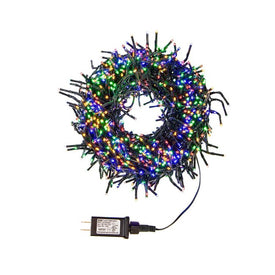 16' Pre-Lit Cluster Garland with 480 Multi-Color LED Lights